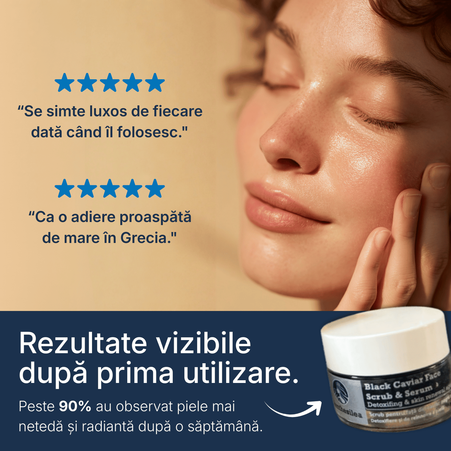 Penthesilea  -  BLACK CAVIAR  FACE SCRUB & SERUM