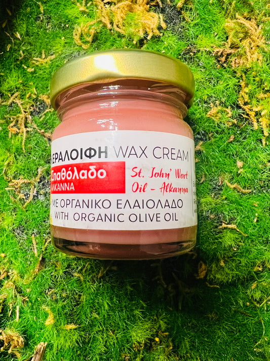 Wax cream with Saint John’s wort