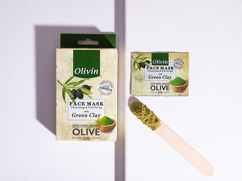 Mască facială cu argilă verde 6 bucăți (2X 5ml)