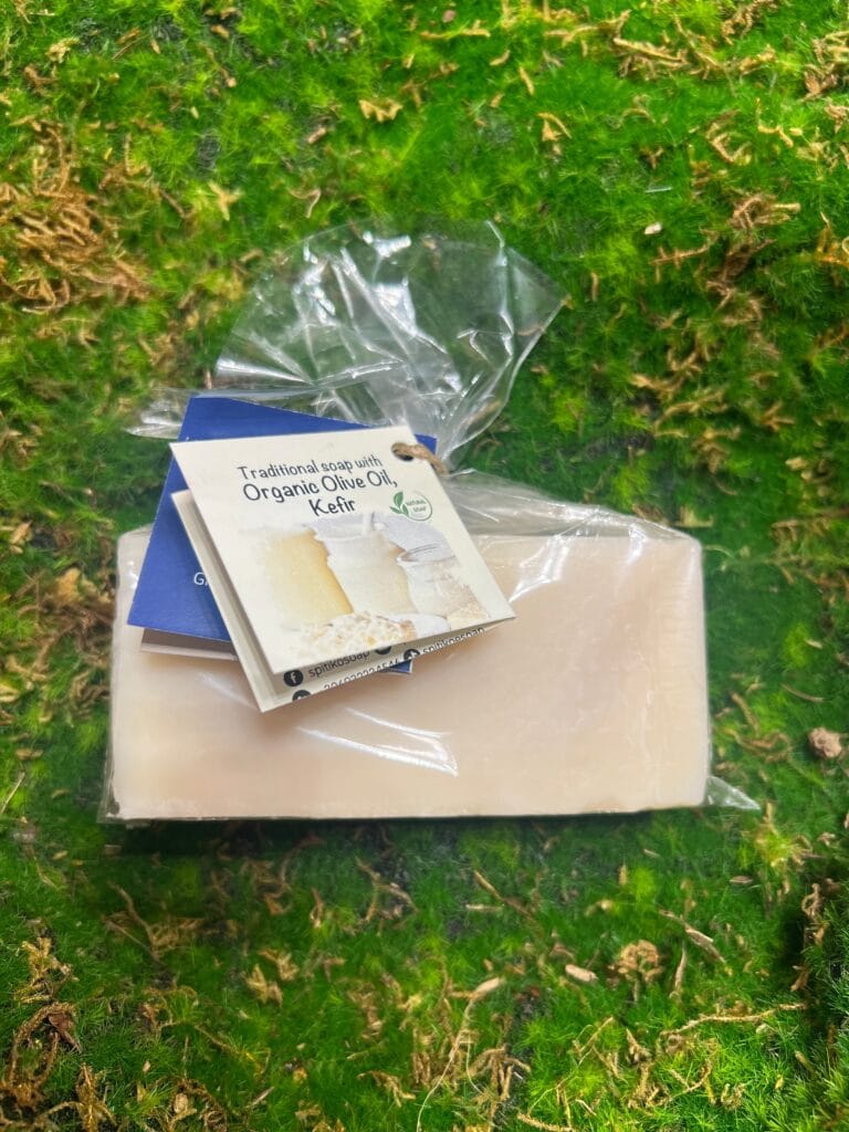 Soap with kefir, silk proteins and organic olive oil 140gr