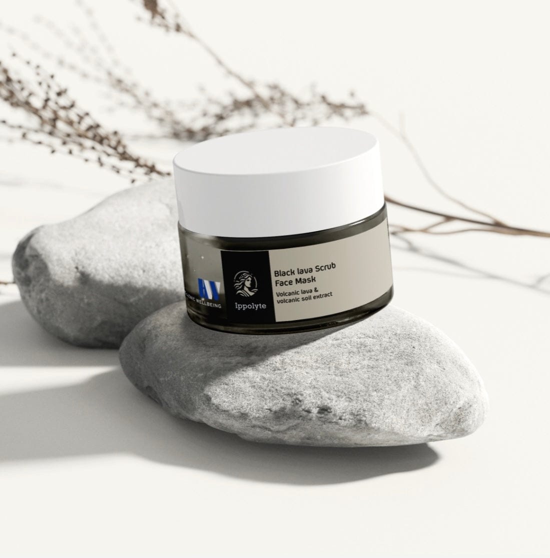 Ippolyte Black Lava Scrub Face Mask