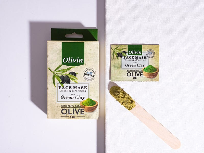 Green Clay Facial Mask 6 Pieces (2X 5ml) Olivin