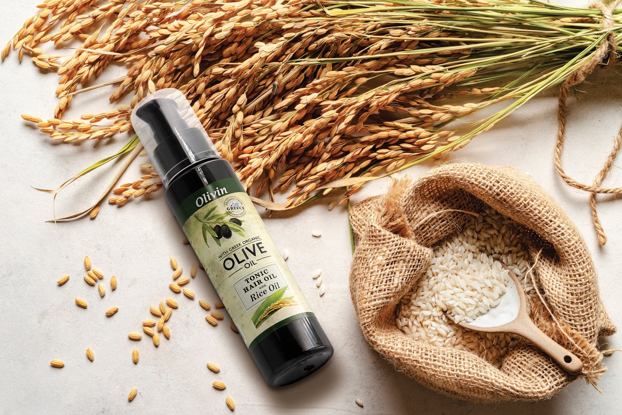 Hair tonic oil with rice oil 100 ml OLIVIN