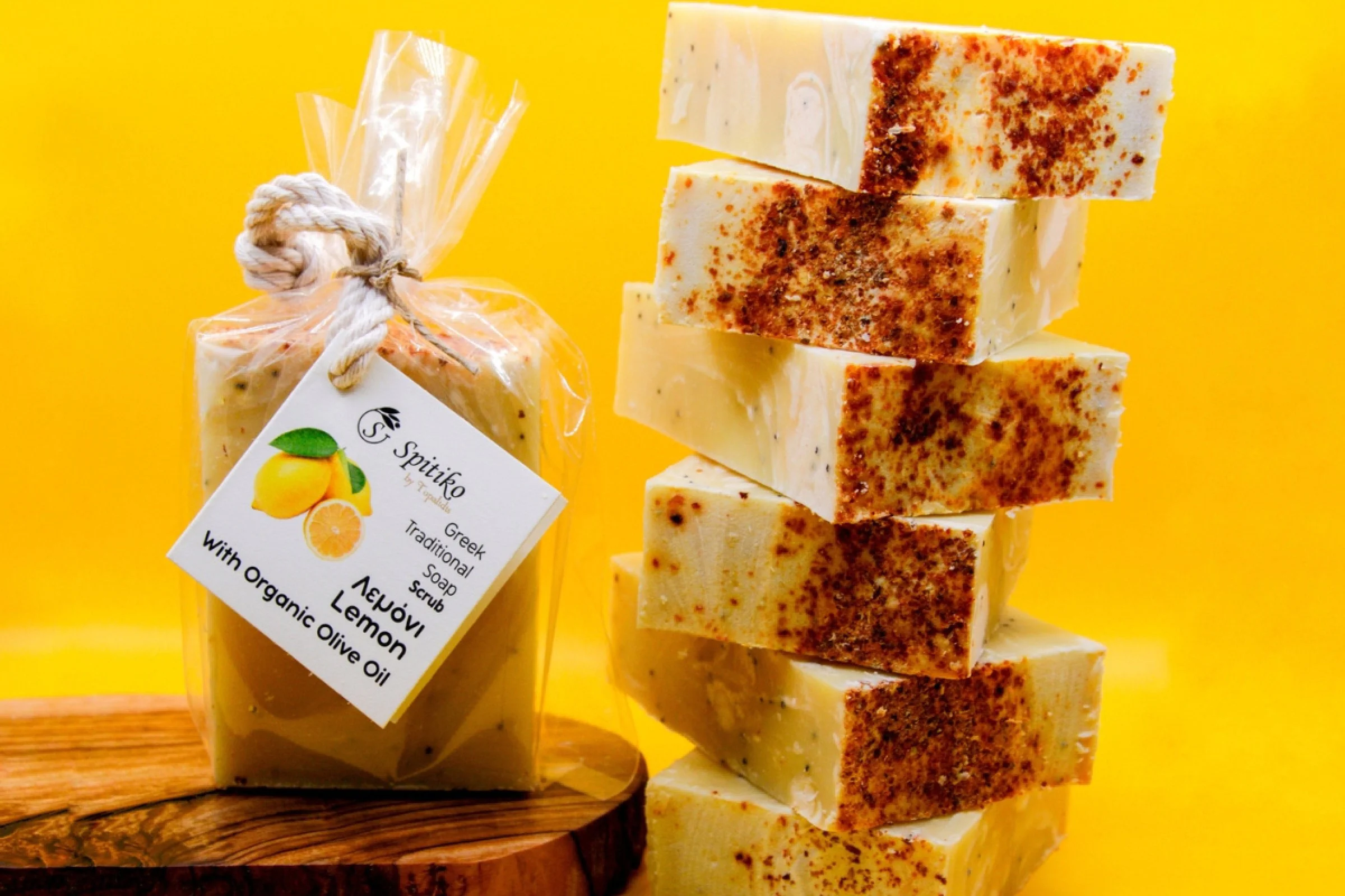 Lemon and organic olive oil soap 100gr
