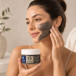 BLACK  LAVA SCRUB FACE MASK - Ippolyte