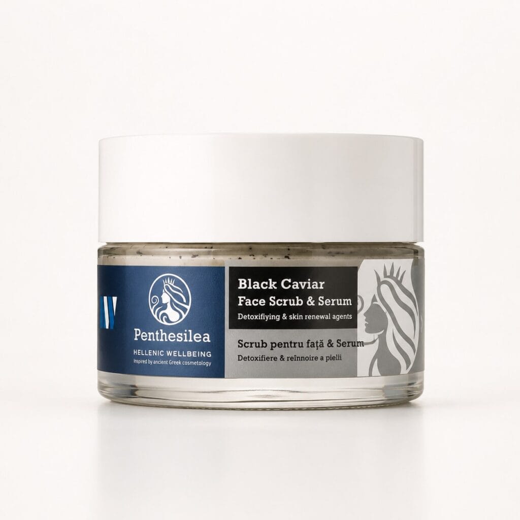 Penthesilea  -  BLACK CAVIAR  FACE SCRUB & SERUM