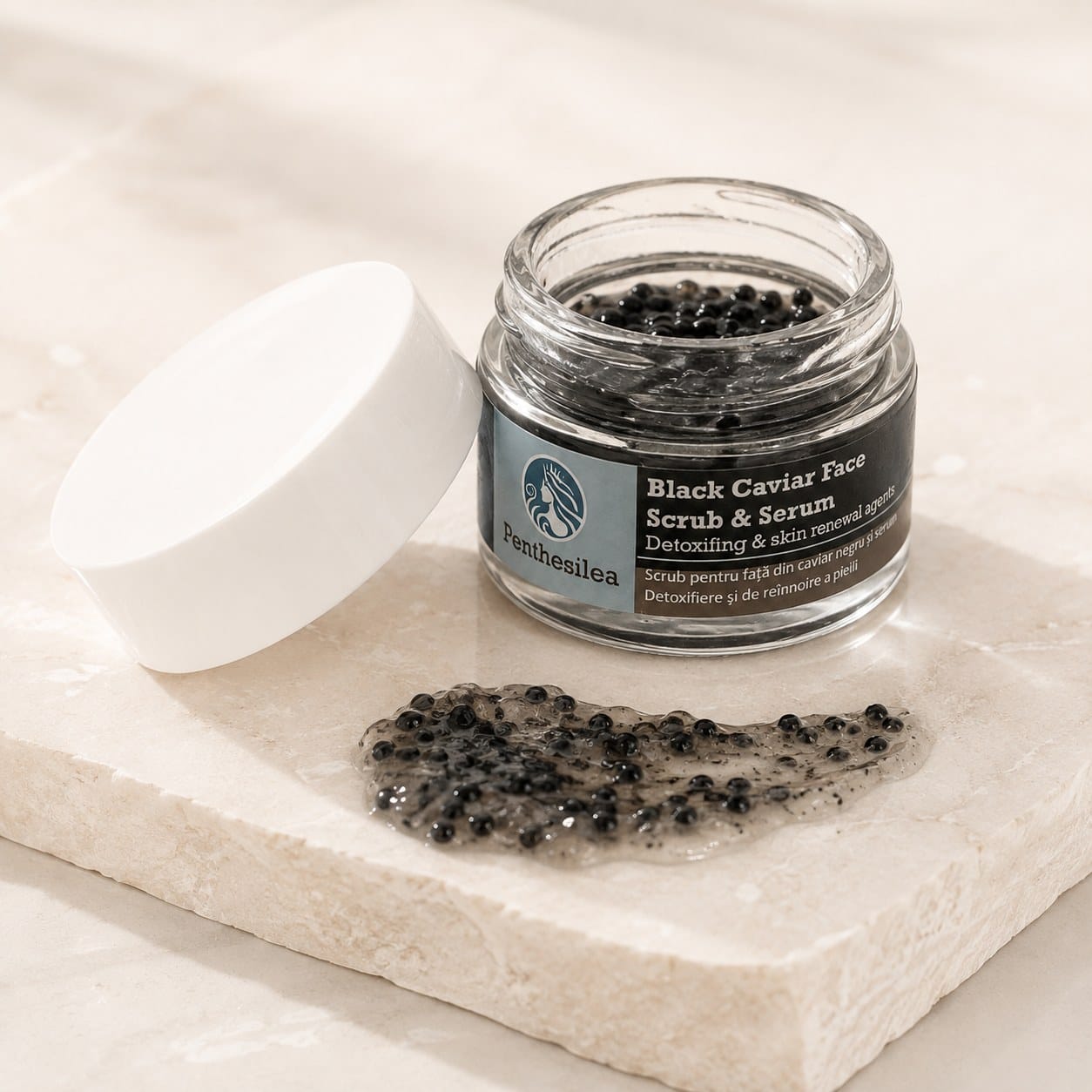 Penthesilea  -  BLACK CAVIAR  FACE SCRUB & SERUM