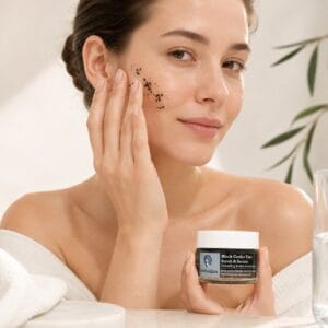 Penthesilea  -  BLACK CAVIAR  FACE SCRUB & SERUM
