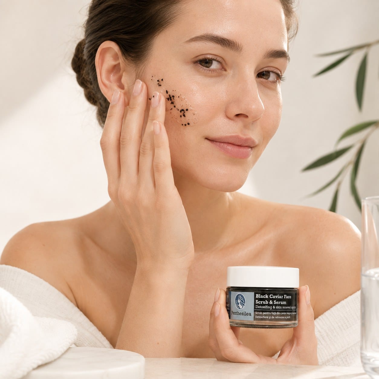 Penthesilea  -  BLACK CAVIAR  FACE SCRUB & SERUM