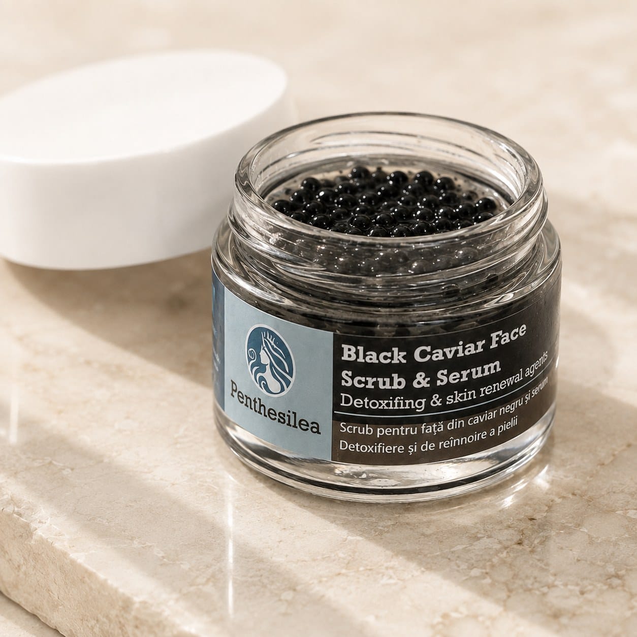 Penthesilea  -  BLACK CAVIAR  FACE SCRUB & SERUM